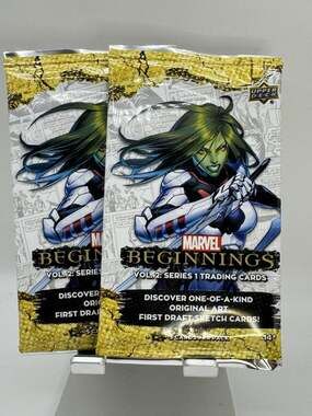 Upper Deck 2023 Marvel Beginnings Vol 2 Series 1 Trading Card Packs Sealed Lot 2